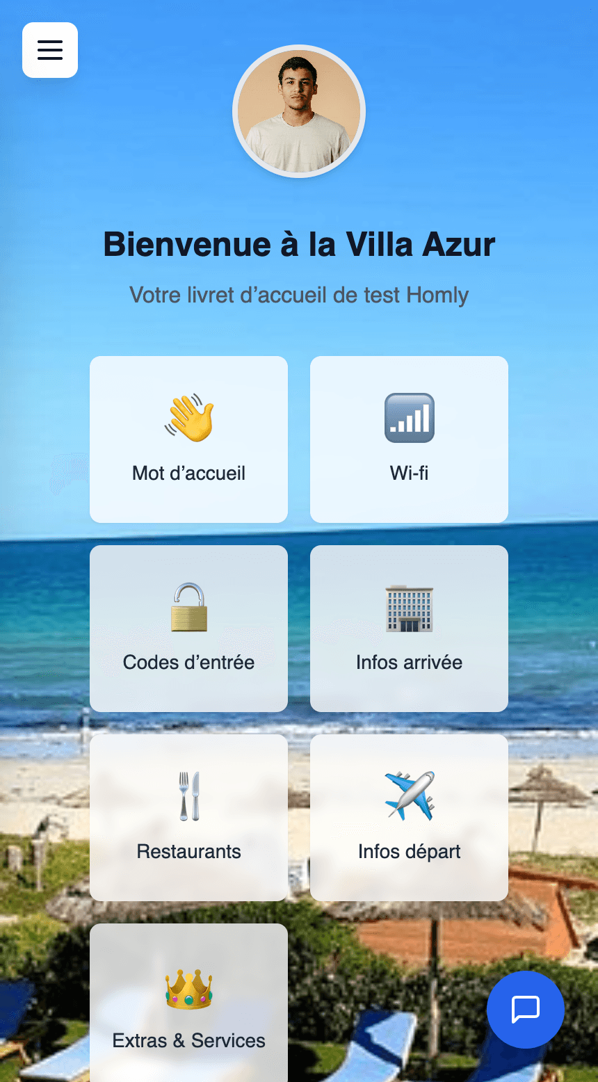 Aperçu mobile d'un livret d'accueil Alwera